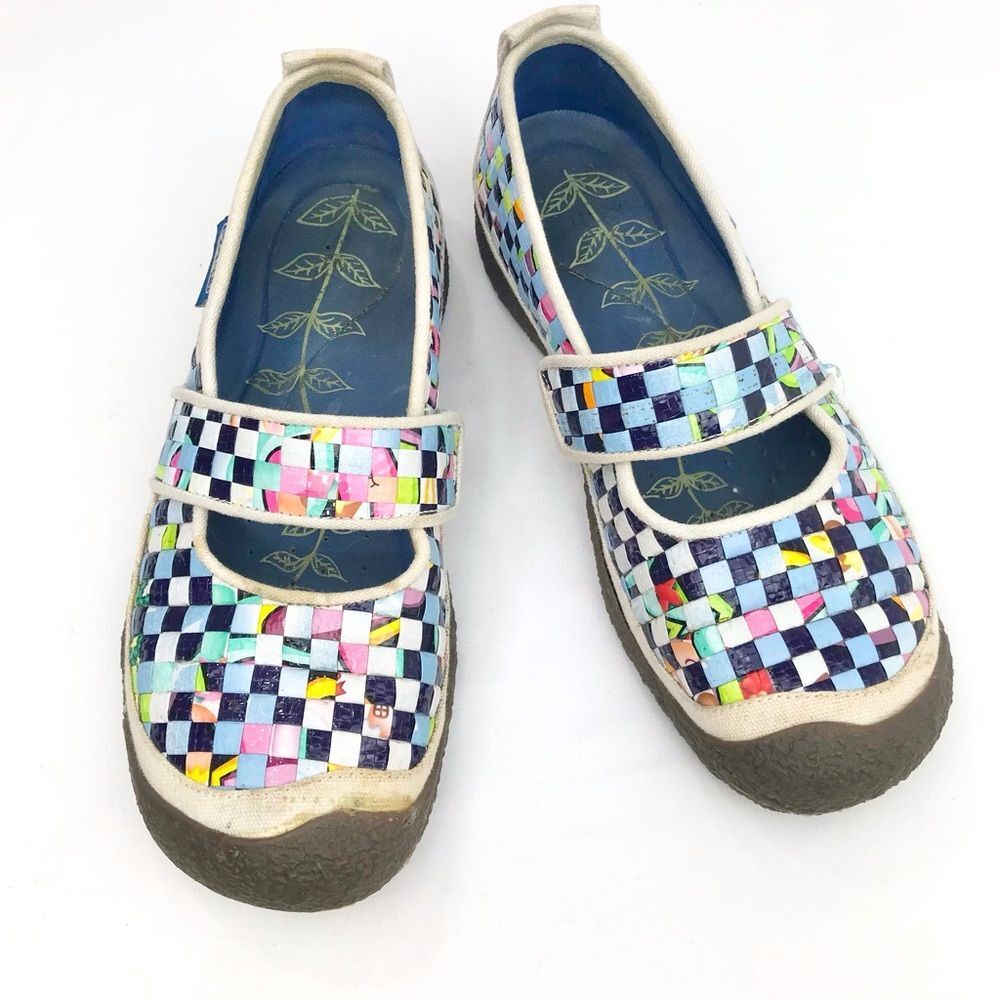 Keen Multicolor Checkered Mary Jane Shoes